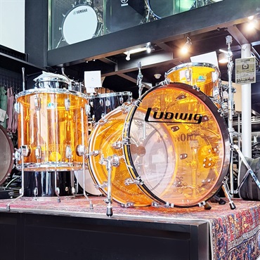 USED 中古 Amber Vistalite 3pc Drum Kit [22BD.16FT.12TT/ファイバーケース付属]