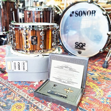 SONOR USED 中古 OOAK15-1407SDWD BC [2015：One of A Kind Snare Drum　14×7 - Black Chacate] 【全世界80台限定モデル】