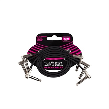 Flat Ribbon Patch Cable 12in (Black) 3 Pack [#P06222]