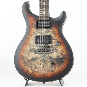 P.R.S. SE Custom 24-08 Poplar Burl Limited Edition (Charcoal Cherry Midnight Burst)