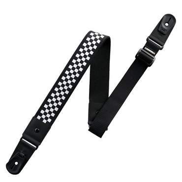 basiner 【夏先取り大特価セール】DURA GUITAR STRAP VG HARDCORE SERIES BLACK CHECKER
