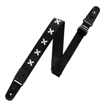 DURA GUITAR STRAP VG HARDCORE SERIES WHITE CROSS