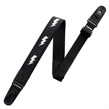 DURA GUITAR STRAP VG HARDCORE SERIES WHITE FLASH