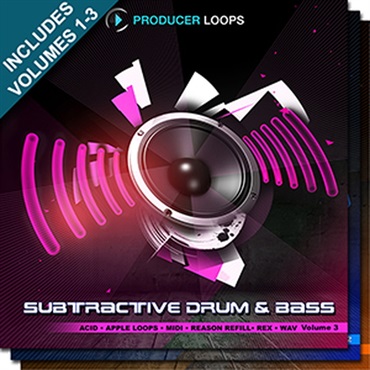 SUBTRACTIVE DRUM & BASS BUNDLE (VOLS 1-3)(オンライン納品)(2時間以内に納品)