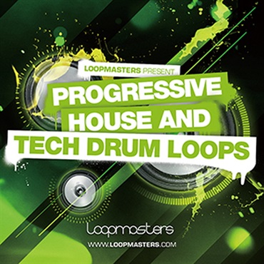 PROGRESSIVE HOUSE AND TECH DRUM LOOPS(オンライン納品)(2時間以内に納品)