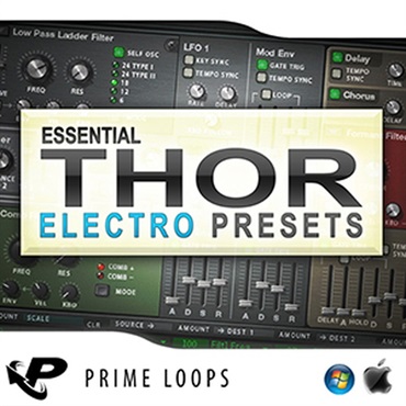 ESSENTIAL ELECTRO PRESETS FOR THOR(オンライン納品)(2時間以内に納品)