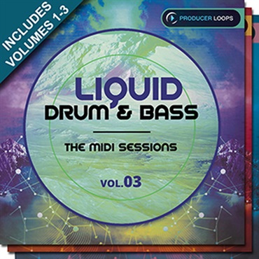 LIQUID DRUM  BASS THE MIDI SESSIONS BUNDLE (V1-3)(オンライン納品)(2時間以内に納品)