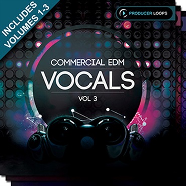 COMMERCIAL EDM VOCALS BUNDLE (VOLS 1-3)(オンライン納品)(2時間以内に納品)