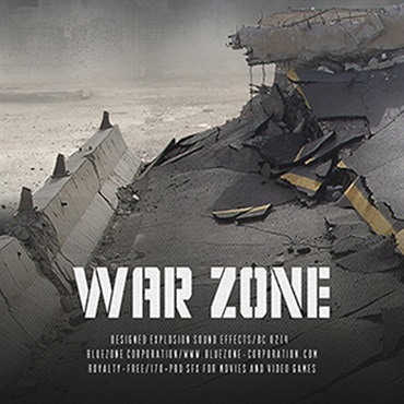 WAR ZONE - DESIGNED EXPLOSION SOUND EFFECTS(オンライン納品)(2時間以内に納品)