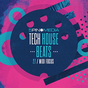 5PIN MEDIA MIDI FOCUS - TECH HOUSE BEATS(オンライン納品)(2時間以内に納品)