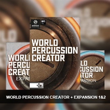 IN SESSION AUDIO WORLD PERCUSSION CREATOR + EXPANSION 1&2(オンライン納品)(2時間以内に納品)