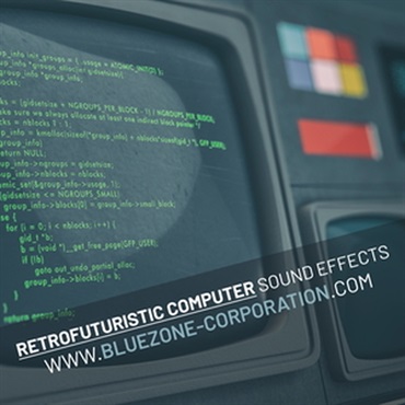 BLUEZONE RETROFUTURISTIC COMPUTER SOUND EFFECTS(オンライン納品)(2時間以内に納品)