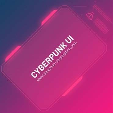 BLUEZONE CYBERPUNK_UI(オンライン納品)(2時間以内に納品)