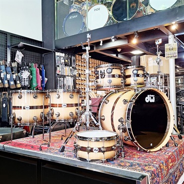 Collector's Pure Maple ''333'' Shell 6pc Drum Kit [BD22，FT16&14，TT12&10，SD14/Quick Candy Black Burst over Italian Sycamore Exotic Veneer - Ziricote Inlay w/ Gold Leaf Pinstripes]【イケベ楽器店創業50周年企画モデル！】