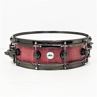 DRU20414SSN101[Collector's PURE Purpleheart Pi Snare Drum/14×3.14/Natural Satin Oil w/Black Nickel Hardware]