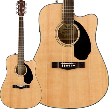 【数量限定特価】 Fender CD-60SCE Dreadnought (Natural) フェンダー