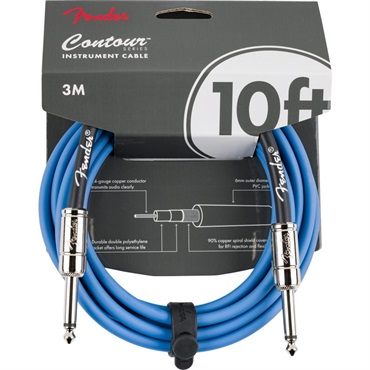 CONTOUR SERIES INSTRUMENT CABLE (10feet/LAKE PLACID BLUE)(#0990571102)