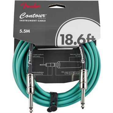 【夏のボーナスセール】 CONTOUR SERIES INSTRUMENT CABLE (18.6feet/SHERWOOD GREEN)(#0990571846)