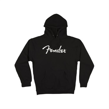 【夏先取り大特価セール】Fender Logo Hoodie， Black， XL [9113017606]
