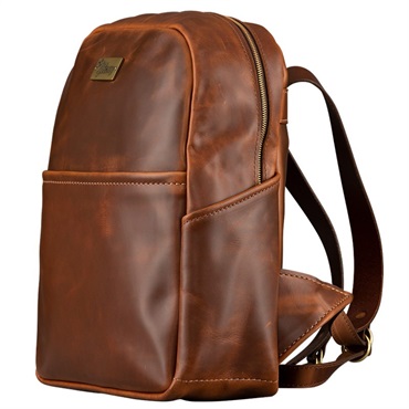 LIFTON-BPK-BRN Lifton Leather Backpack Brown