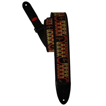 PRS 2.4inch Padded Guitar Strap w/FLASH Custom Jacquard Birds Wavelength (Yellow)