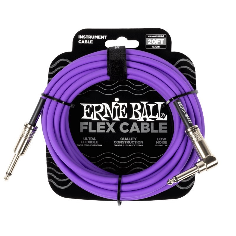 Flex Instrument Cable Straight/Angle 20ft Purple #6466の商品画像