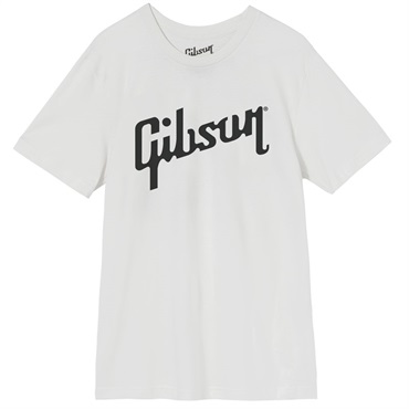 GA-TEE-LOGO-WHT-XL Gibson Logo Shirt White Exclusive (Extra Large)