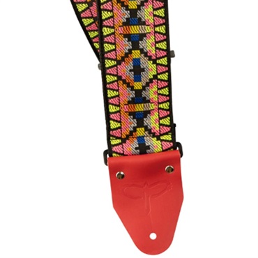 2.75inch PRS Wide Retro Jacquard Strap Salmon
