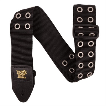 Premium Guitar Strap #5397 Hole Lotta Metal Silver