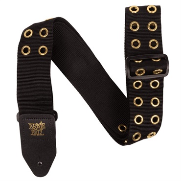 Premium Guitar Strap #5398 Hole Lotta Metal Gold