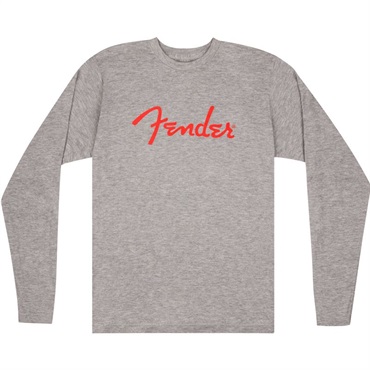 Fender USA FENDER SPAGHETTI LOGO L/S T-SHIRT (Medium)(#9192522406)