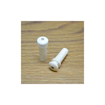 Birdland End Pin Buffalo Bone Abalone Dot
