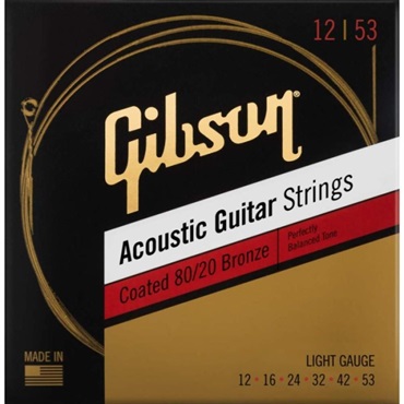 Coated 80/20 Bronze Acoustic Guitar Strings Light 12-53 SAG-CBRW12