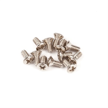 Slide Switch Mounting Screws - Jaguar(R)/Jazzmaster(R)， (4-40 X 1/4 philips)， Nickel (12)(#0015719049)