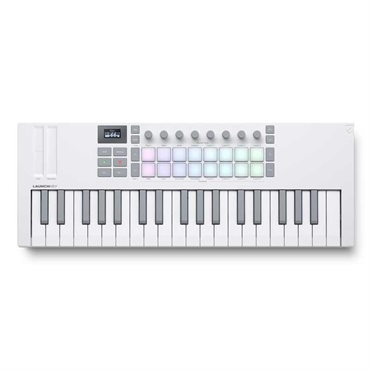 Launchkey Mini 37 Mk4 White(ノベーション)(ラウンチキー)(37鍵盤ミニ・USB・MIDIコントローラー)【ソフトシンセNovation PLAY無償DL対応】【Steinberg Cubase LE 14付属！】