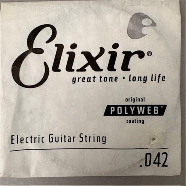 ELIXIR 13242 ｴﾚｸﾄﾘｯｸﾊﾞﾗ弦 .042 ELECTRIC NICKEL PLATED STEEL POLYWEB