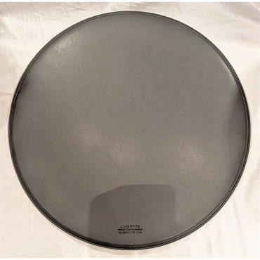 Drummers Top Team x ASPR バスドラムフロントヘッド（24インチ：ブラック・リングミュート有り）[DTTBD24R-BK]