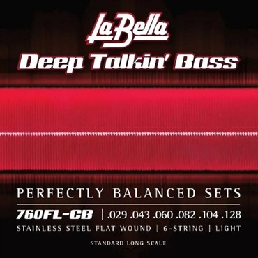 760FL-CB / Flat Wound Stainless Steel Bass Strings [6strings]