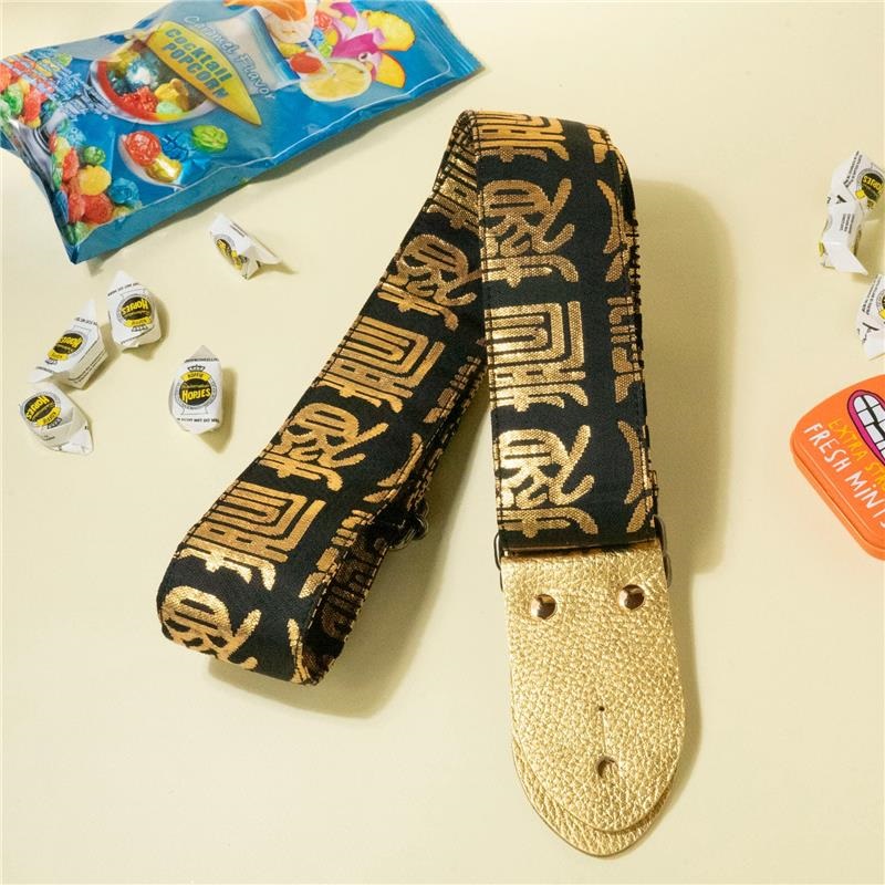 古着物帯ロッツオブ寿ギターストラップの商品画像