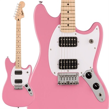 【キズ有アウトレット品！】Squier Sonic Mustang HH (Flash Pink/Maple Fingerboard)