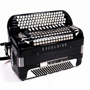 USED 中古【夏のボーナスセール】EXCELSIOR Mod.901(訳あり品) M.M.M.L ミュゼット エキセルシァー イタリア製 ボタン式 クロマチックアコーディオン 120ベース