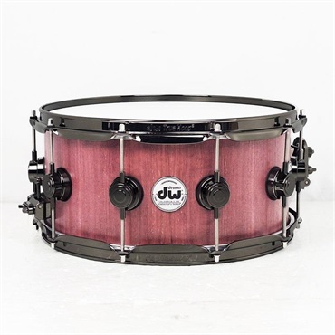 【創業50周年大決算SALE】DRU26514SSN101[Collector's Pure Purpleheart Snare Drum VLT Shell 14×6.5 - Natural Satin Oil w/Black Nickel Hardware]【店頭展示特価品】