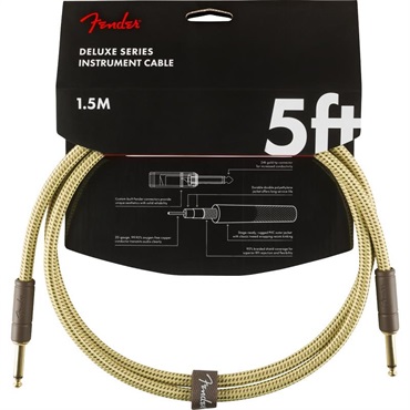 【夏先取り大特価セール】Deluxe Series Instruments Cable， Straight/Straight， 5'， Tweed(#0990820094)