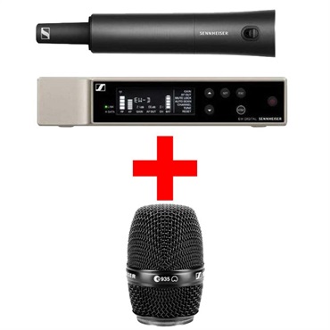 (Evolution Wireless Digitalシリーズ)EW-D SKM-S BASE SET (T12) +【MMD 935-1 BK 専用カプセルセット】(ゼンハイザー)(ワイヤレスマイク)(ハンドマイクベース+カプセルセット)