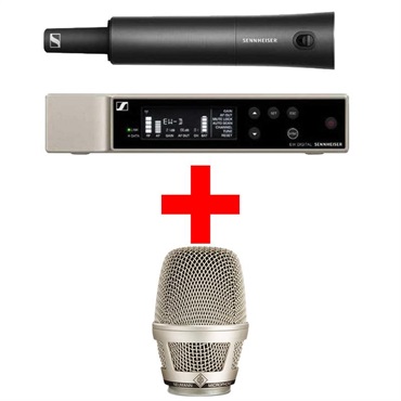 SENNHEISER (Evolution Wireless Digitalシリーズ)EW-D SKM-S BASE SET (T12) +【NEUMANN KK 205 専用カプセルセット】(ゼンハイザー)(ワイヤレスマイク)(ハンドマイクベース+カプセルセット)