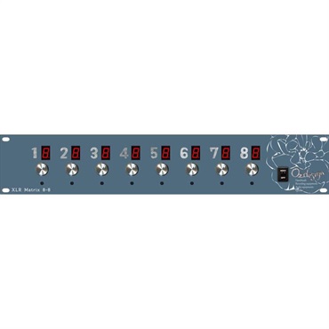 【受注生産品:2~3週間程度】 XLR Matrix 8-8 Dark Blue (オズデザイン)(パッチベイ)