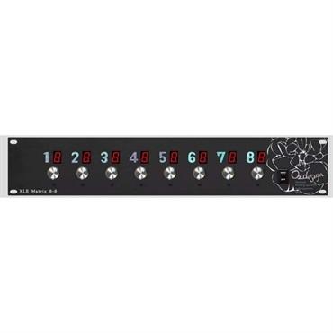 【受注生産品:2~3週間程度】 XLR Matrix 8-8 Black (オズデザイン)(パッチベイ)