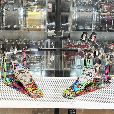 TAMA 【創業50周年大決算SALE】【TAMA 50th LIMITED】 HP900RWMPR [IRON COBRA Marble Edition Rolling Glide Twin Pedal／Psychedelic Rainbow] 【限定品】【店頭展示特価品】 【店頭展示特価品】