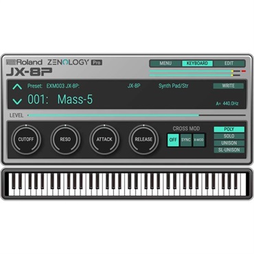 JX-8P Model Expansion [Lifetime Key] (ローランド)(ソフトシンセ)(オンライン納品)(2時間以内に納品)