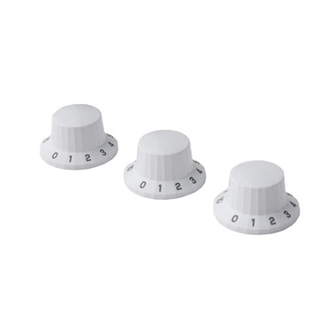 Silver Sky Knobs White， (3)